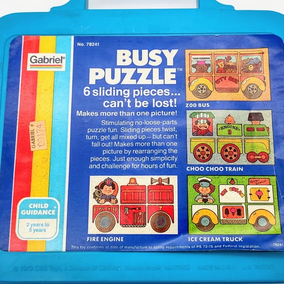 Vintage 1979 Gabriel Ice Cream Truck Busy Puzzle - Picture 4 of 4